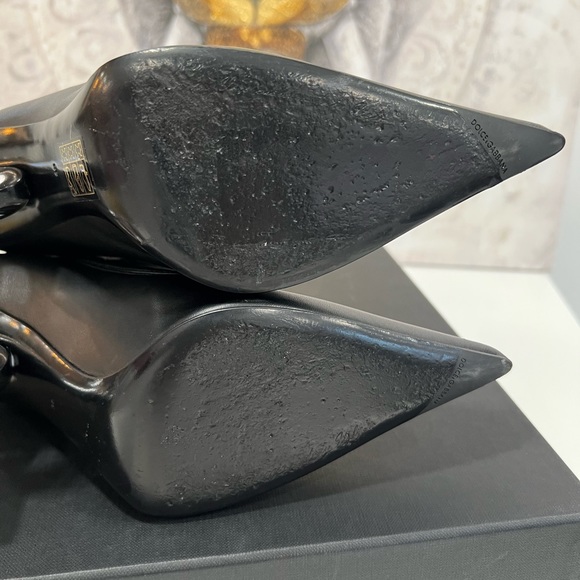 DOLCE AND GABBANA DG Heel Pointed Toe Bootie EU:38 - Picture 7 of 12